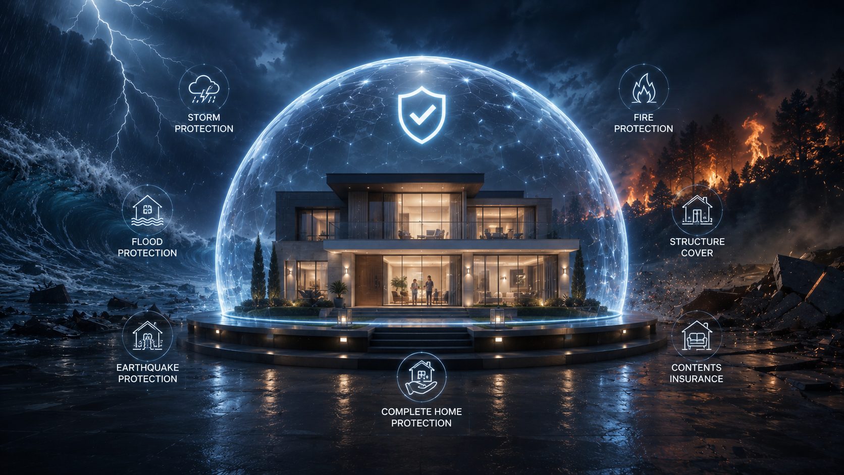 Home Insurance — premium protection hero